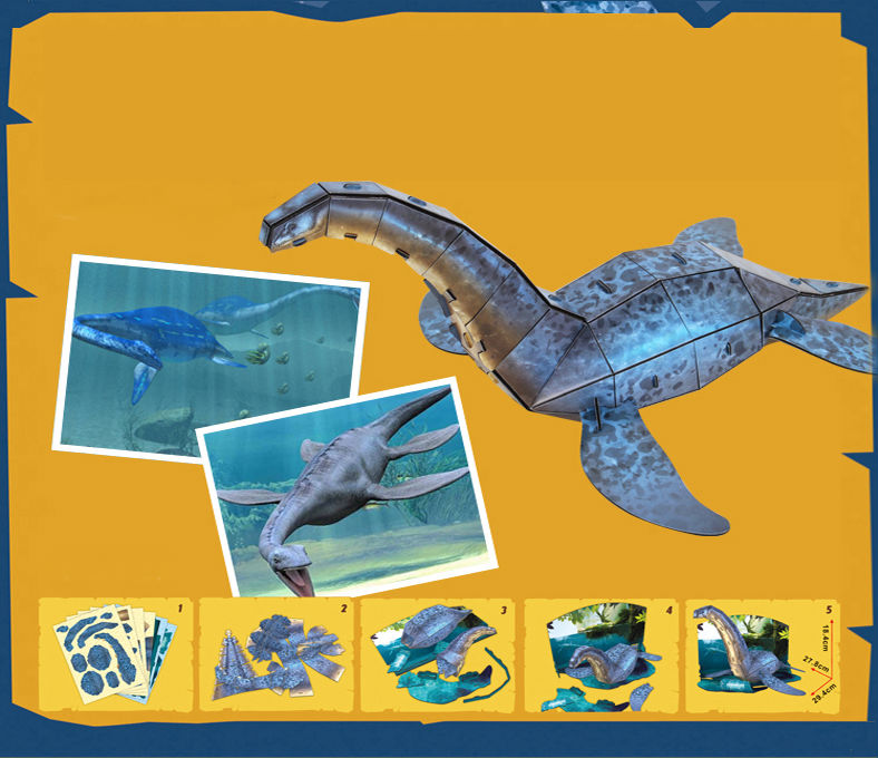 Объемный 3D-пазл из серии Эра Динозавров – Плезиозавр  